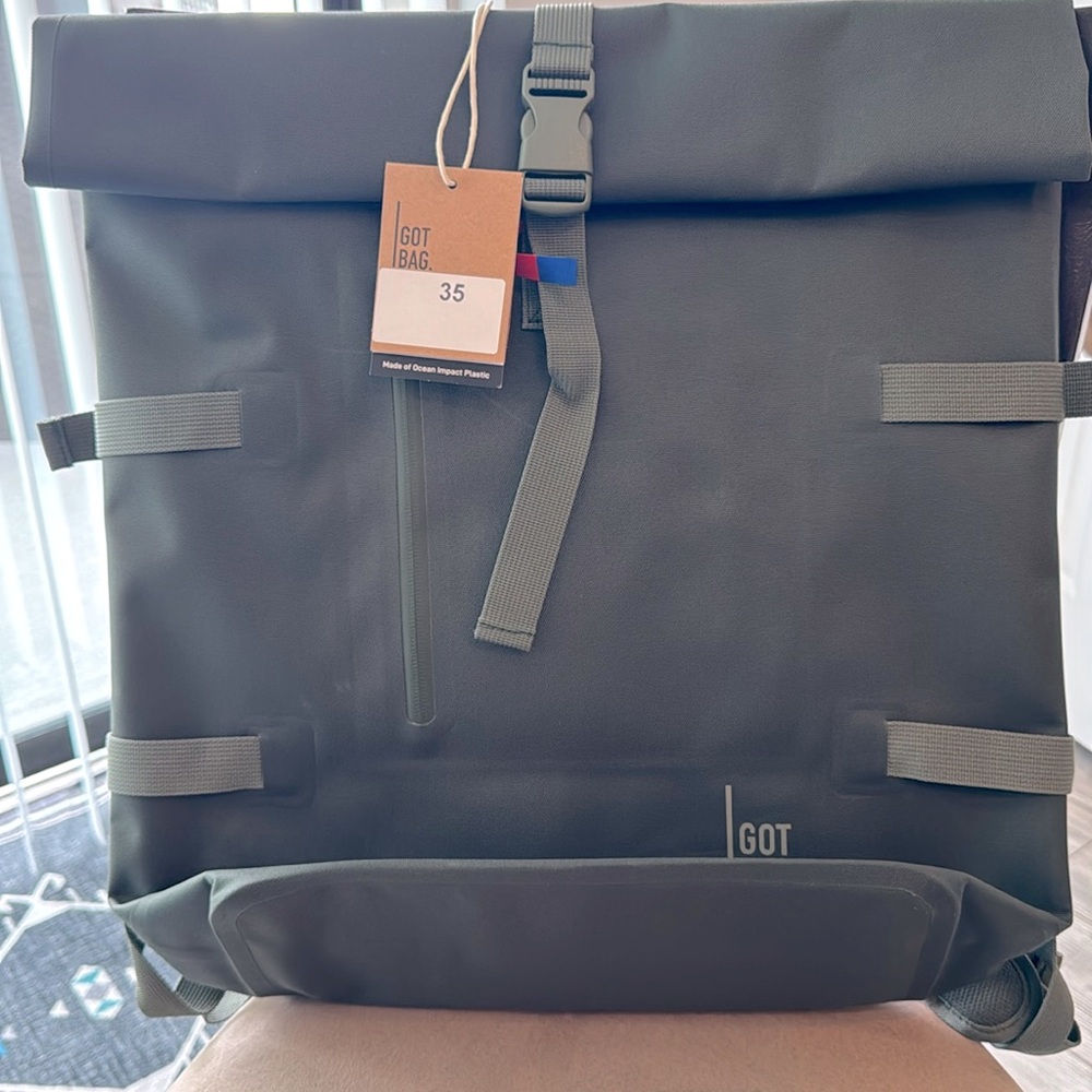 GOT BAG Roll Top Unisex Backpack Soft Shell NWT